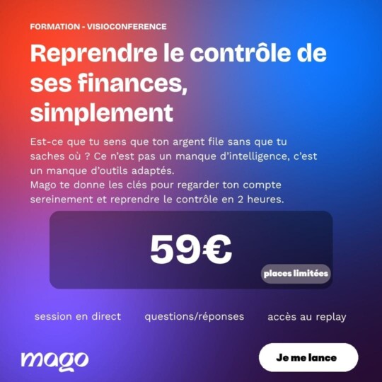 Formation Reprendre le contrôle de ses finances, simplement